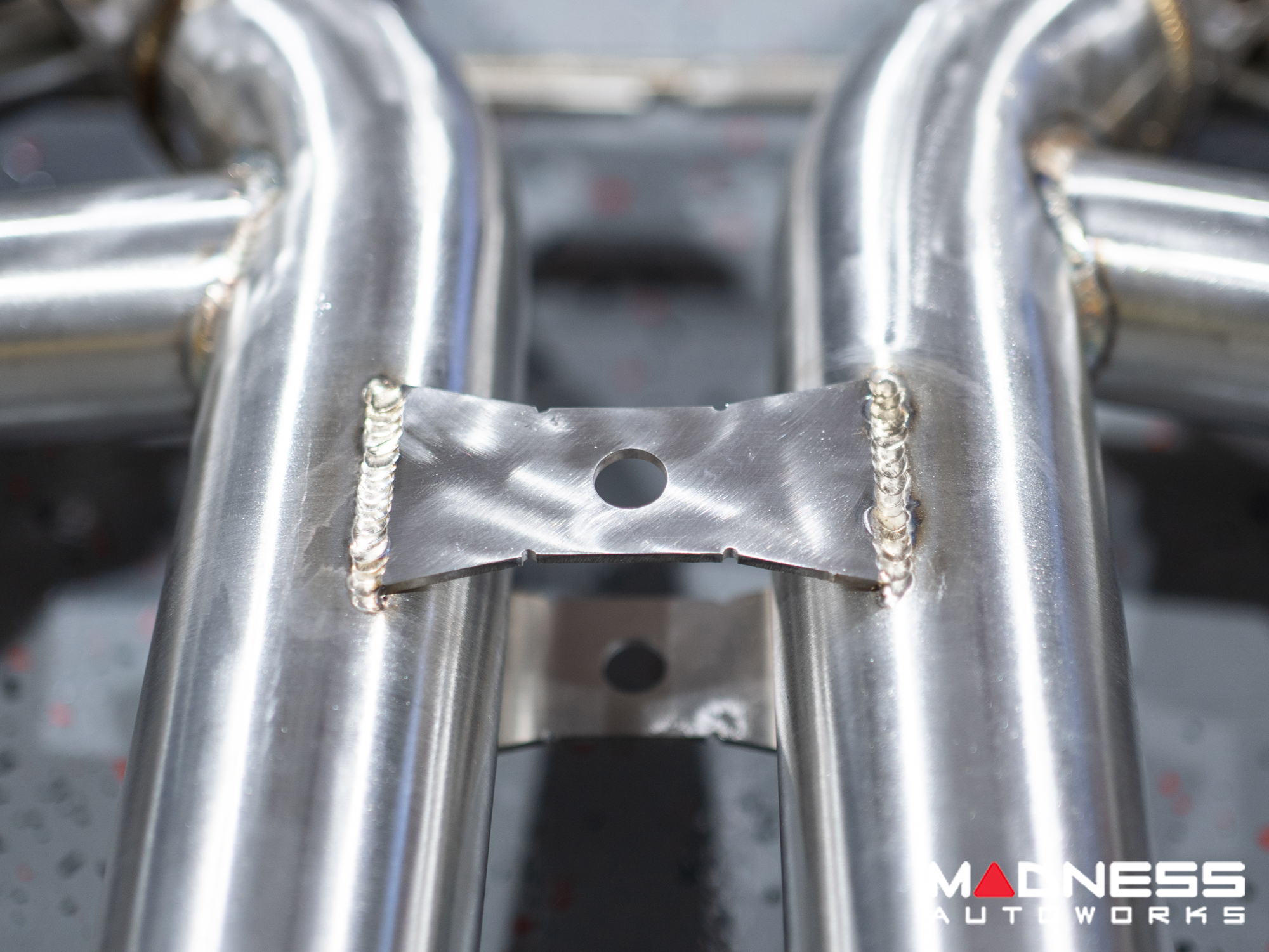 Jaguar F-TYPE Performance Exhaust System - MADNESS - 2.0L Turbo - Center Exit - Vacuum Valve Design - Forged Carbon Exhaust Tips